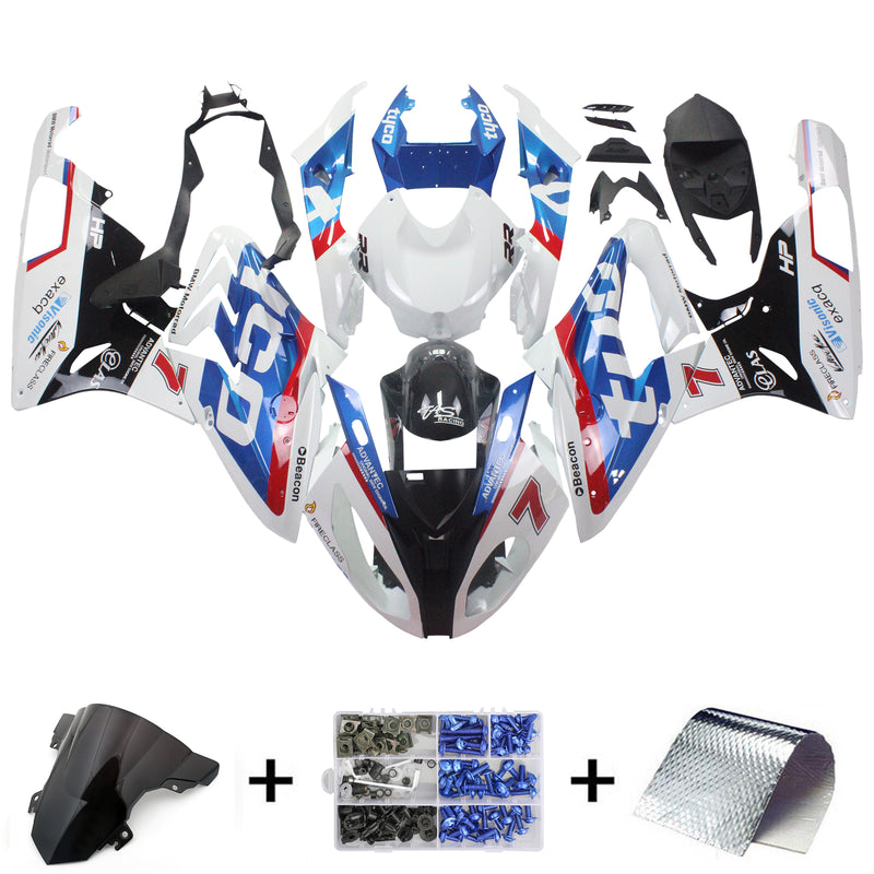 Injection fairing sett body plast ABS egnet for BMW S1000RR 2015-2016 Generic