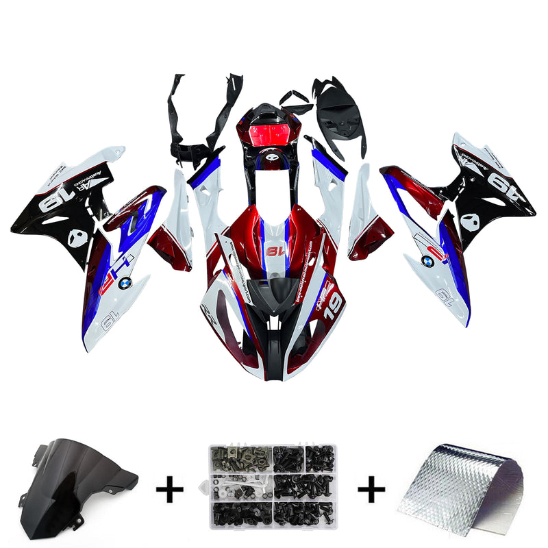 Kit de carenagem Amotopart BMW S1000RR 2015-2016 corpo plástico ABS