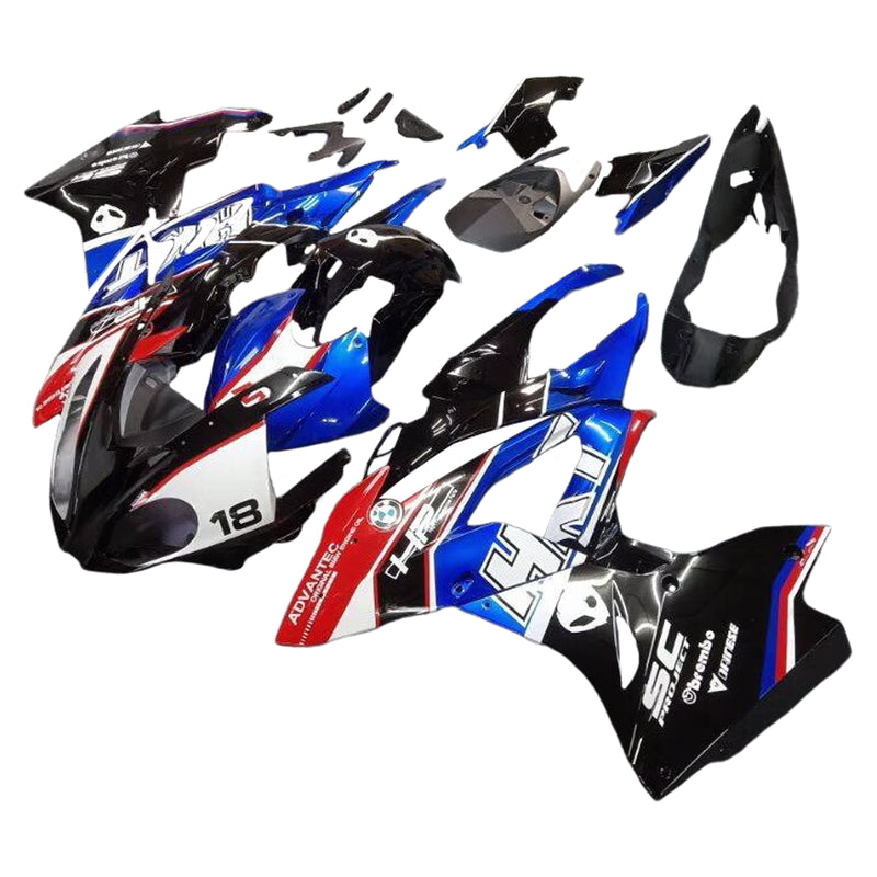 Amotopart BMW S1000RR 2015-2016 Zestaw owiewek Korpus Plastik ABS