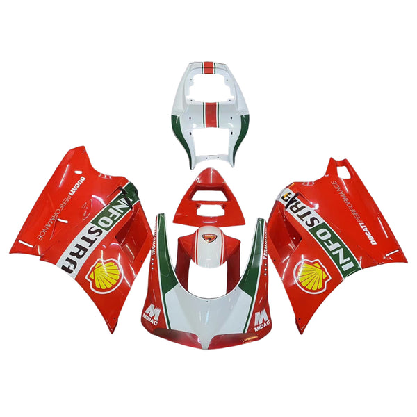 Fairings for 1996-2002 Ducati 996 Red White Infostrada Generic