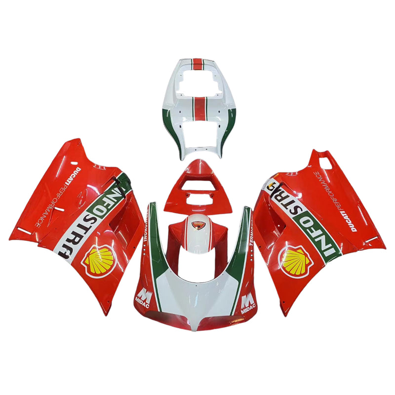 Owiewki do Ducati 996 1996-2002 Czerwono Białe Infostrada Racing Generic