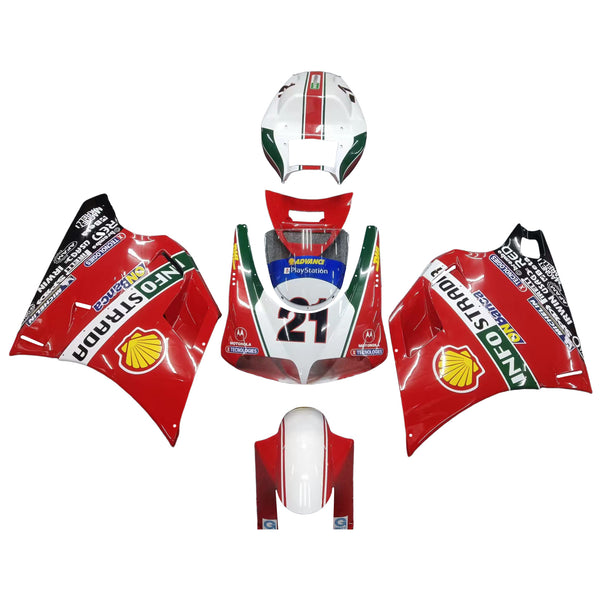 Kåpa set kropp ABS lämplig för Ducati 996 748 1996-2002 generisk