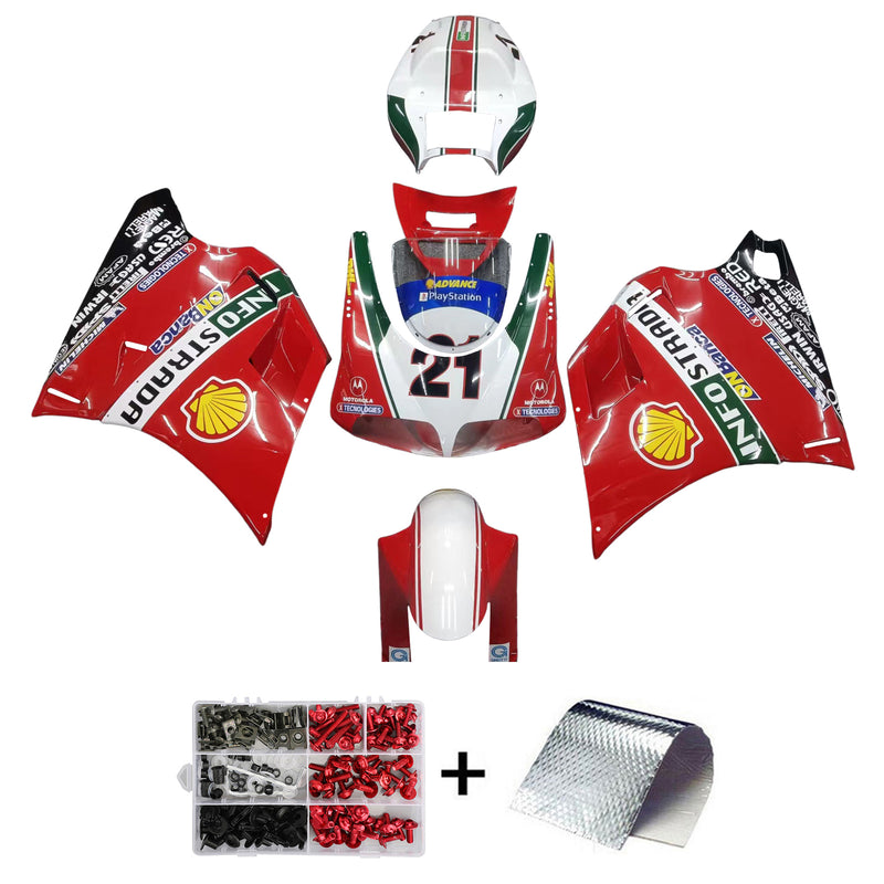 Kåpa set kropp ABS lämplig för Ducati 996 748 1996-2002 generisk