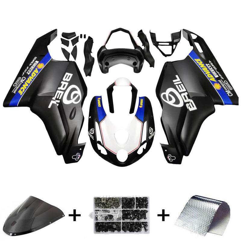 Kåpa set kropp ABS lämplig för Ducati 999 749 2003 2004 Generic