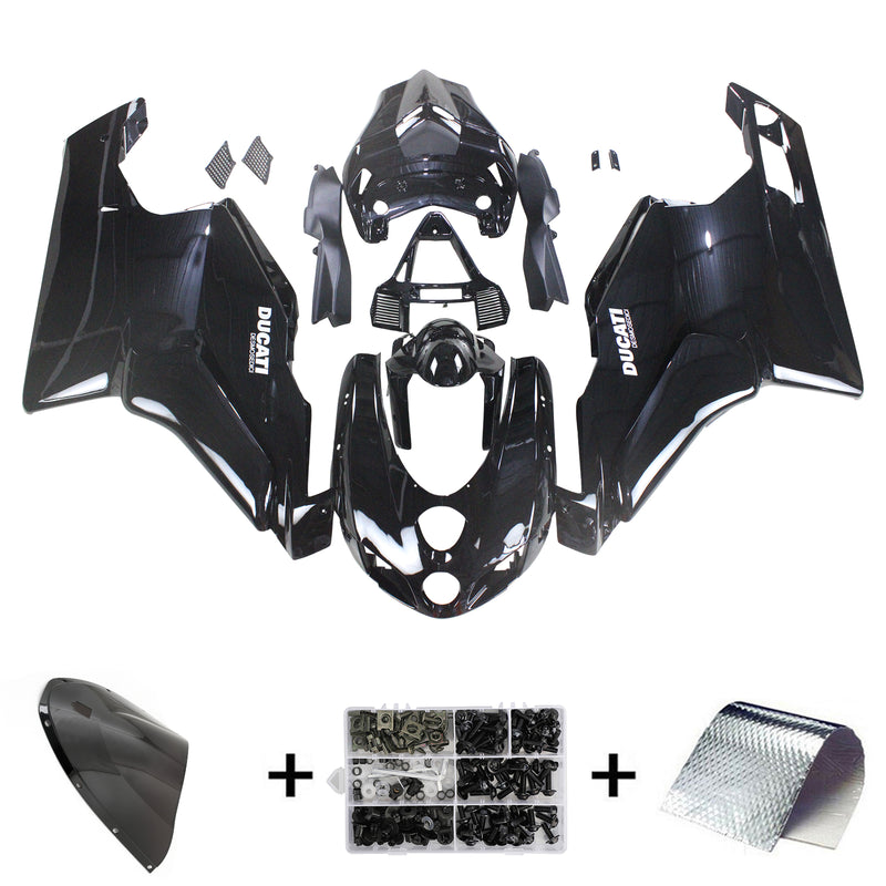 Amotopart Ducati 999 749 2005 2006 kåpa set kropp ABS