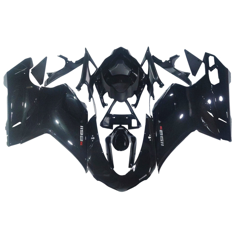 Ducati 1098/1198/848 2007–2012, schwarze Karosserieverkleidung, ABS-Spritzgussform, 14