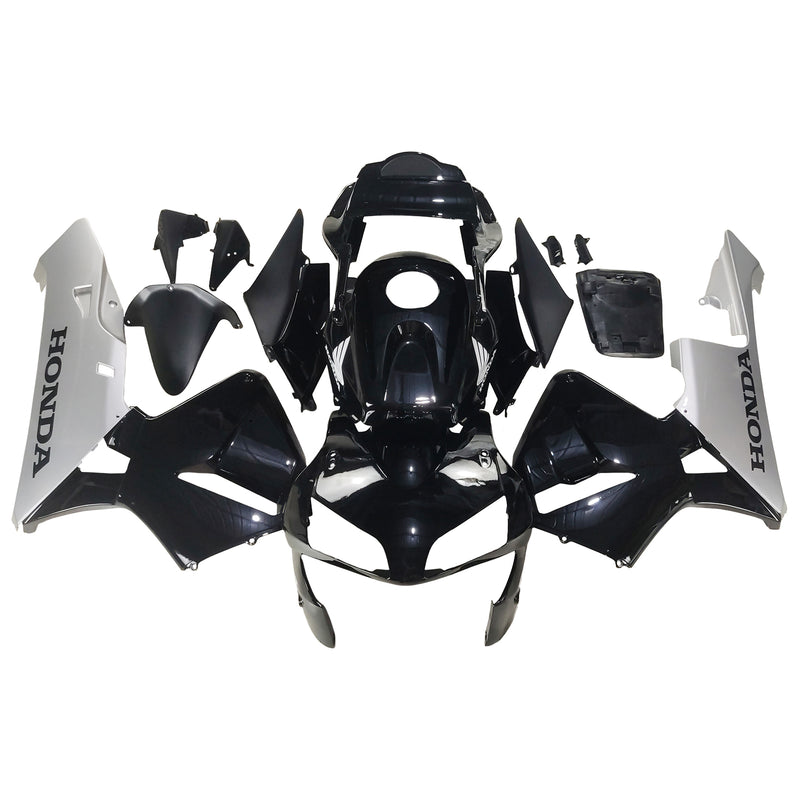 Fairings 2003-2004 Honda CBR 600 RR Black & Silver Honda Racing Generic