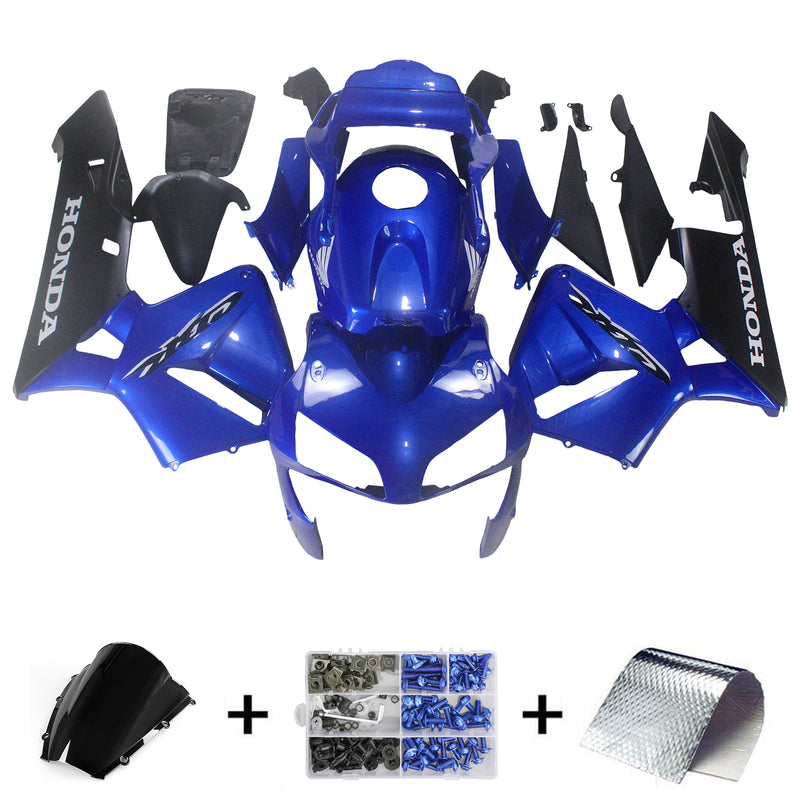 Verkleidungen 2003-2004 Honda CBR 600 RR Blau &amp; Schwarz CBR Generic