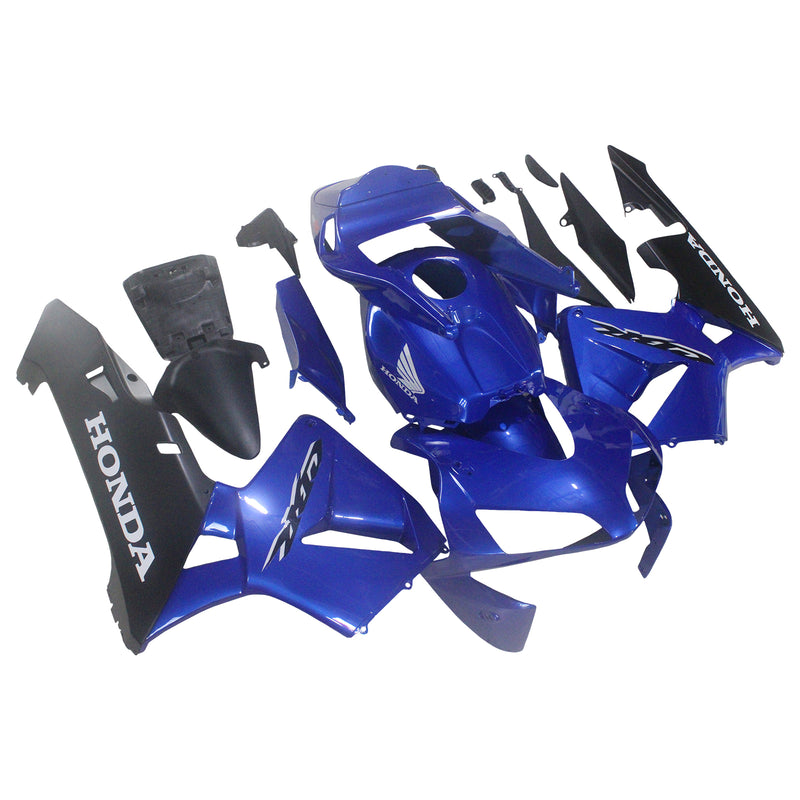 Carenagens 2003-2004 Honda CBR 600 RR Azul e Preto CBR Genérico