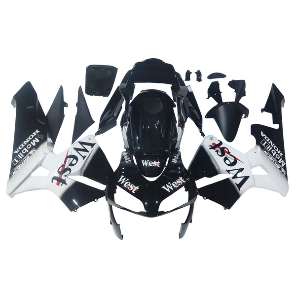 Fairings 2003-2004 Honda CBR 600 RR Black West Racing Generic