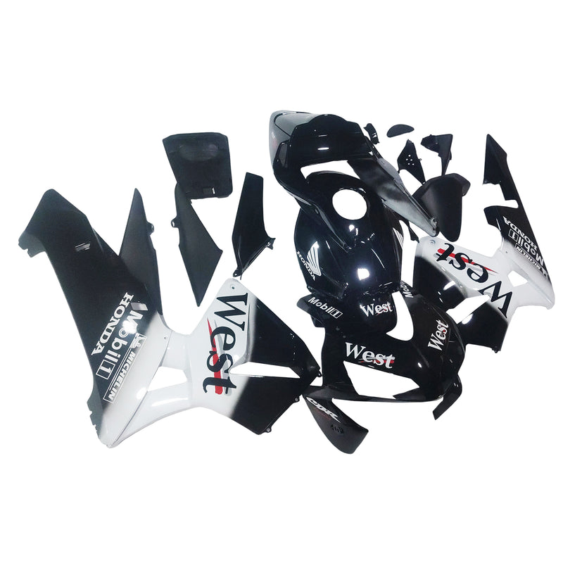 Fairings 2003-2004 Honda CBR 600 RR Black West Racing Generic