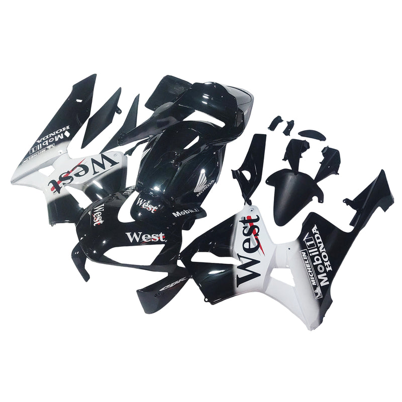 Fairings 2003-2004 Honda CBR 600 RR Black West Racing Generic