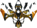 Carenados 2003-2004 Honda CBR 600 RR Negro &amp; Llama dorada genérica