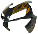 Carenados 2003-2004 Honda CBR 600 RR Negro &amp; Llama dorada genérica