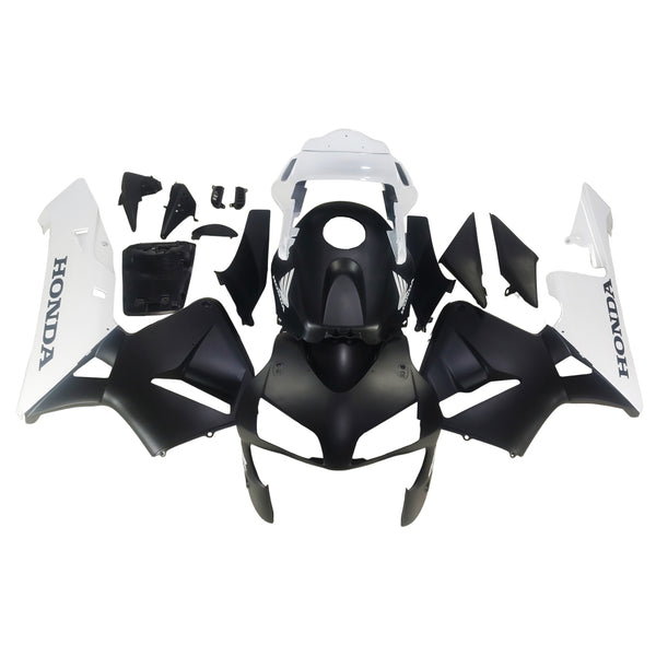 Carenados 2003-2004 Honda CBR 600 RR Mate Negro y Blanco CBR Racing Generic