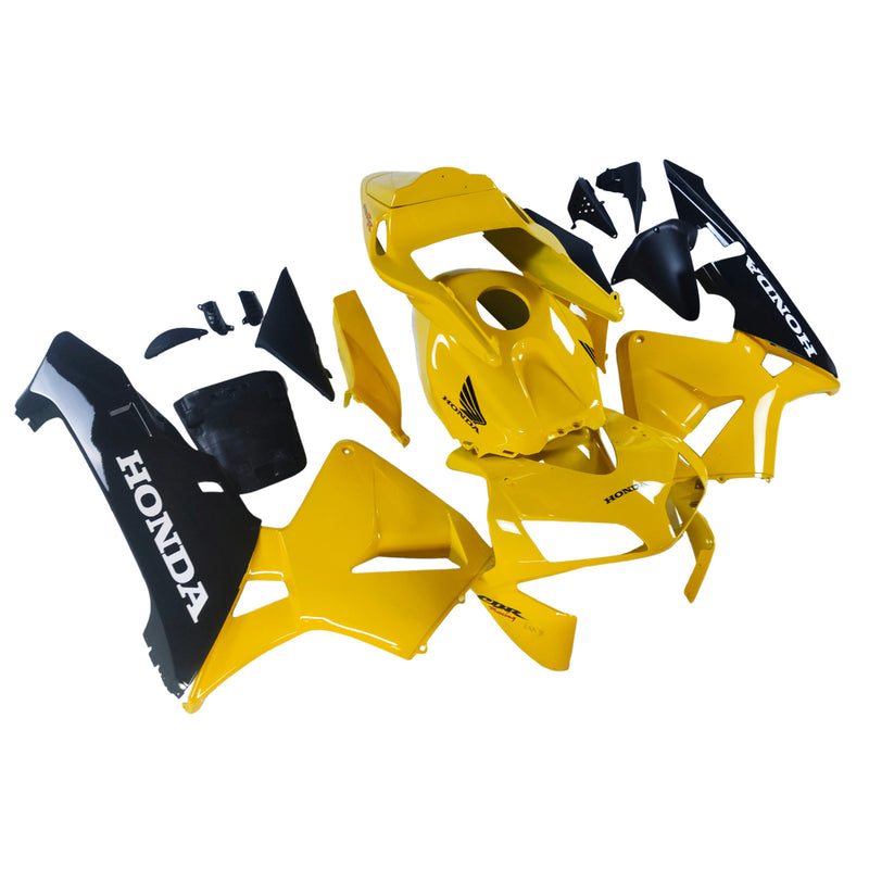 Owiewki 2003-2004 Honda CBR 600 RR Żółto-Czarna Honda Racing Generic