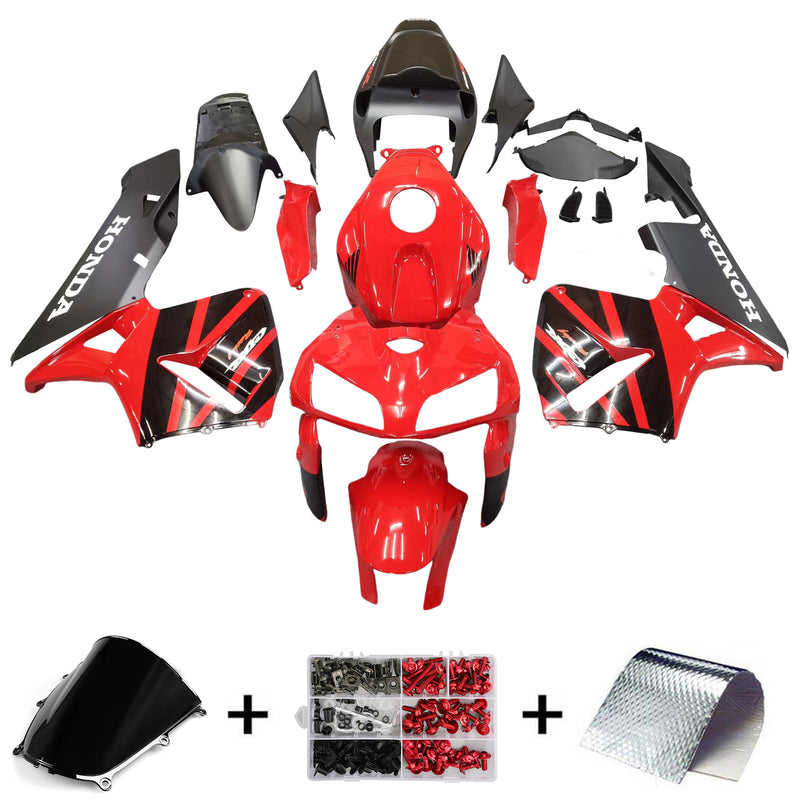 Fairings 2005-2006 Honda CBR600 RR Red & Black CBR Generic