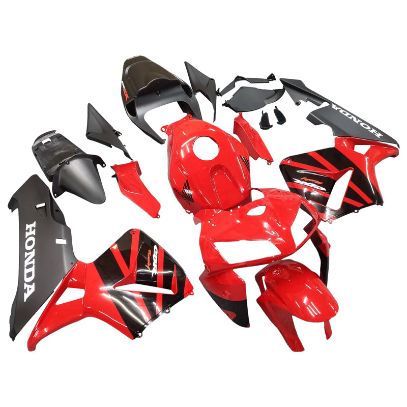 Fairings 2005-2006 Honda CBR600 RR Röd & Svart CBR Racing Generic