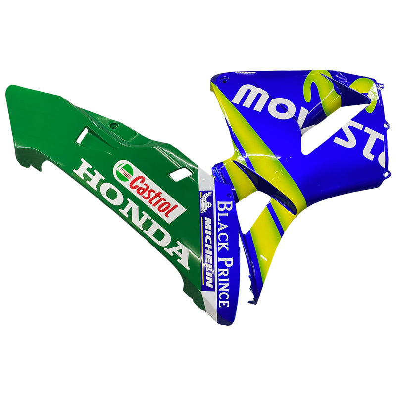 Fairings 2005-2006 Honda CBR 600 RR Blå og Grønn Movistar Racing Generisk