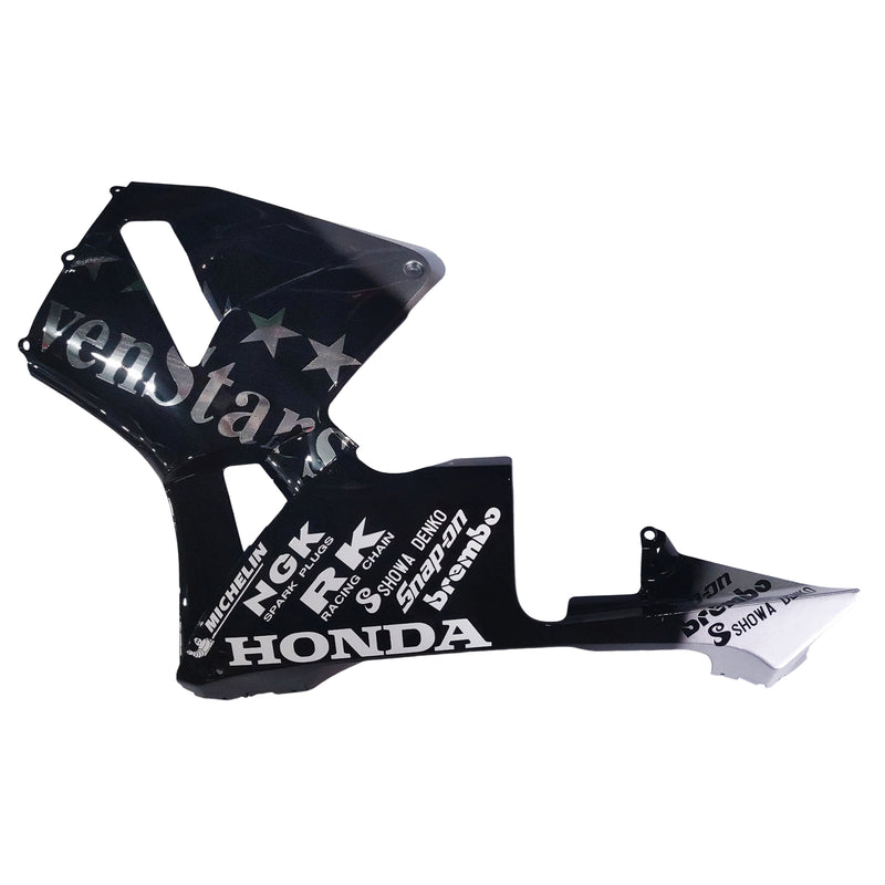 Carenados 2005-2006 Honda CBR 600 RR Negro y Plata SevenStars Racing Generic