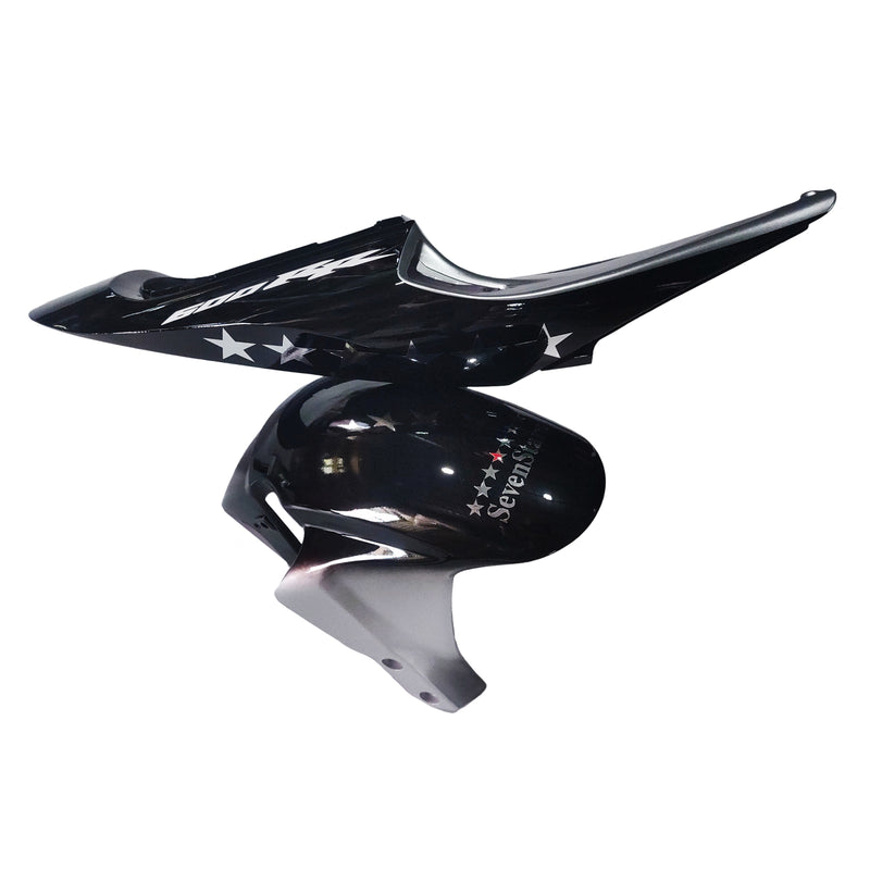 Carenados 2005-2006 Honda CBR 600 RR Negro y Plata SevenStars Racing Generic