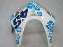 Fairings 2005-2006 Honda CBR 600 RR Multi-Color Azzurro Floral Generic