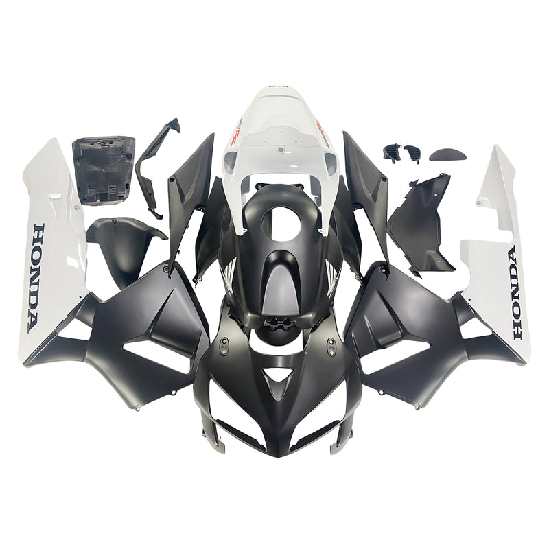 Fairings 2005-2006 Honda CBR 600 RR matt svart og hvit Honda Racing Generisk