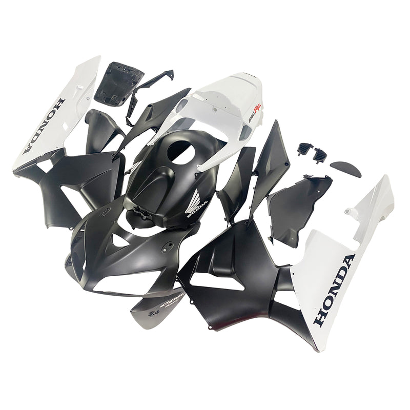 Fairings 2005-2006 Honda CBR 600 RR matt svart og hvit Honda Racing Generisk