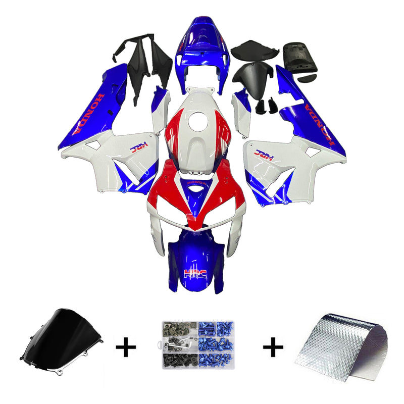 Owiewki 2005-2006 Honda CBR 600 RR Czerwony Biały Niebieski HRC Racing Generic