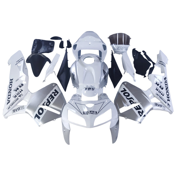 Fairings 2005-2006 Honda CBR 600 RR White & Silver Repsol Racing Generic