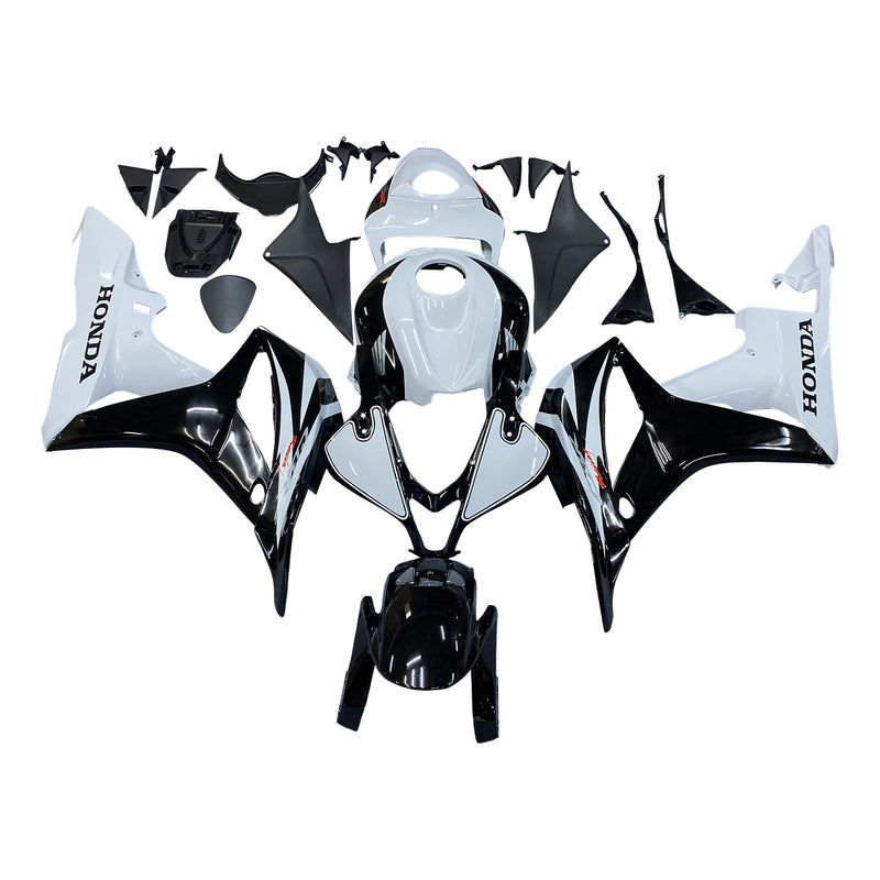 For CBR600RR 2007-2008 Body Panel Black ABS Sprøytestøpt plastsett Generisk