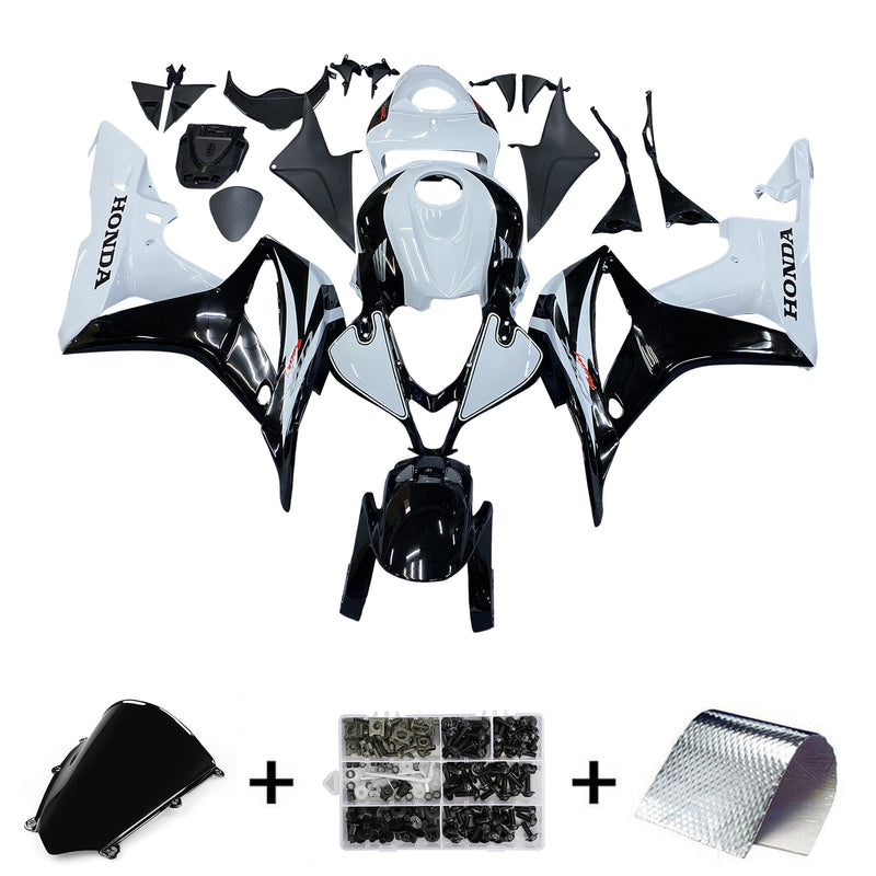 Fairings 2007-2008 Honda CBR 600 RR Black & White CBR Generic