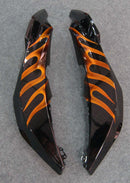 Verkleidungen 2007-2008 Honda CBR 600 RR Black &amp; Orange Flame Racing Generic