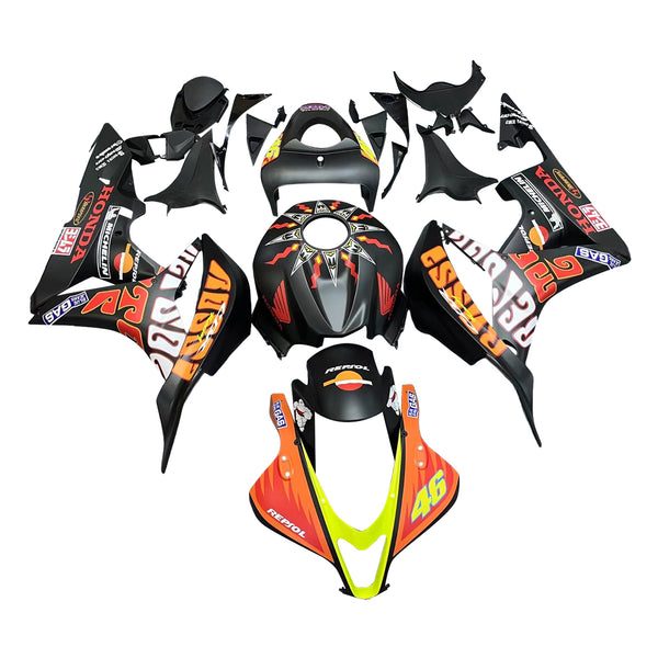 Owiewki 2007-2008 Honda CBR 600 RR Czarna Valentino Rossi Generic