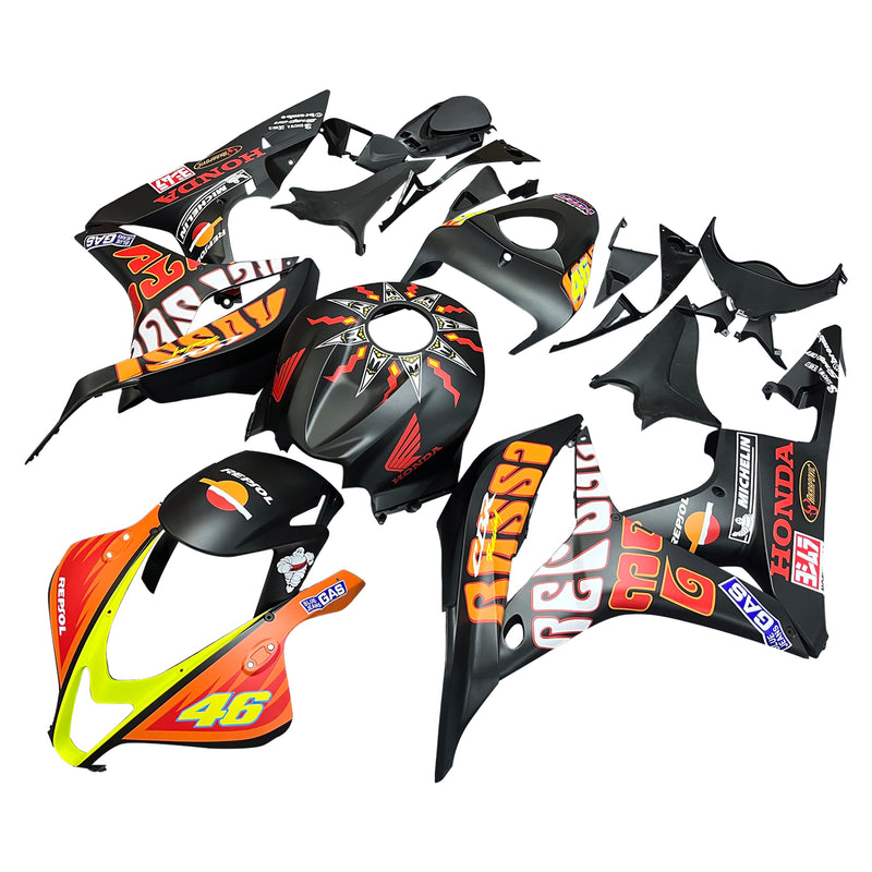 Owiewki 2007-2008 Honda CBR 600 RR Czarne Valentino Rossi Racing Generic