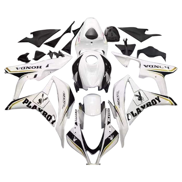 Fairings 2007-2008 Honda CBR 600 RR White & Black Playboy Generic