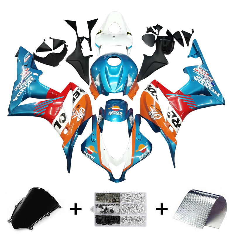 Amotopart Honda CBR600RR 2007-2008 F5 Juego de carenado Cuerpo Plástico ABS