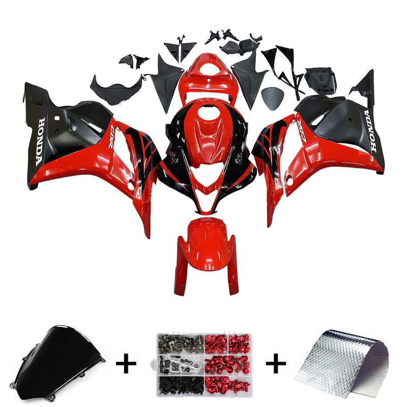 Verkleidungen 2009-2012 Honda CBR 600 RR Rot &amp; Schwarz CBR Racing Generic