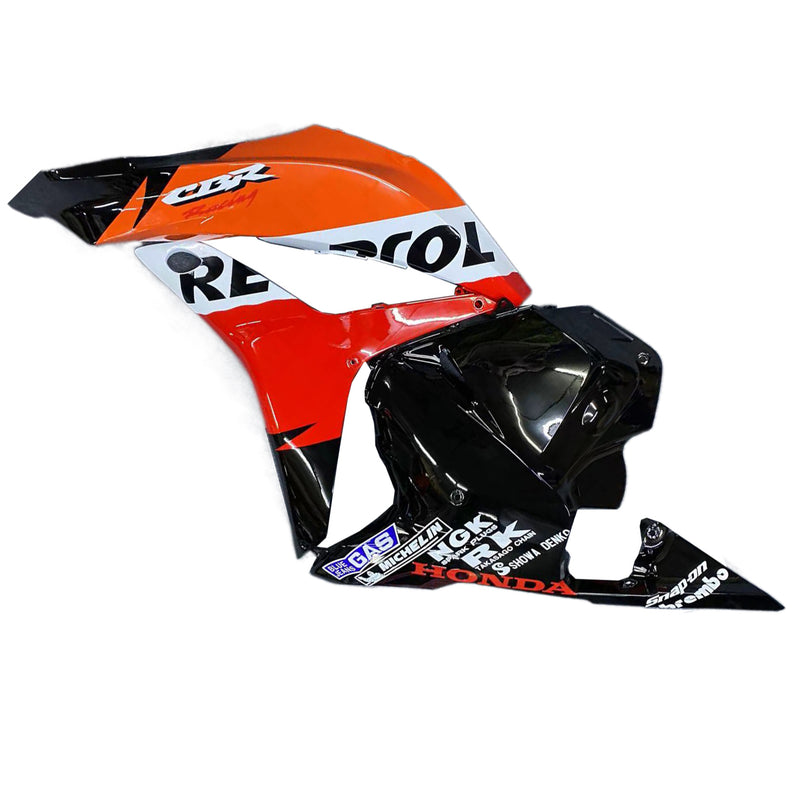 Fairings 2009-2012 Honda CBR 600 RR Sort & Orange Repsol Racing Generisk