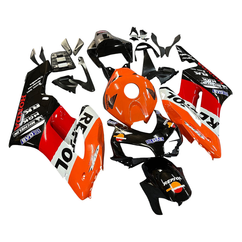 Verkleidungen 2004-2005 Honda CBR 1000 RR Schwarz Orange Repsol Racing Generic