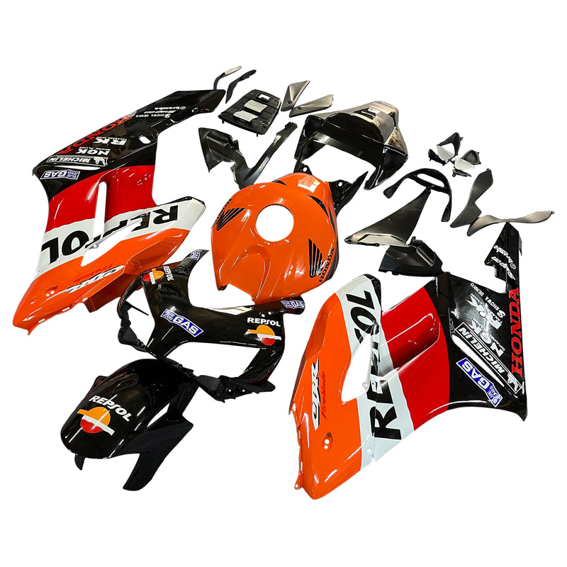 Carenados 2004-2005 Honda CBR 1000 RR Negro Naranja Repsol Genérico