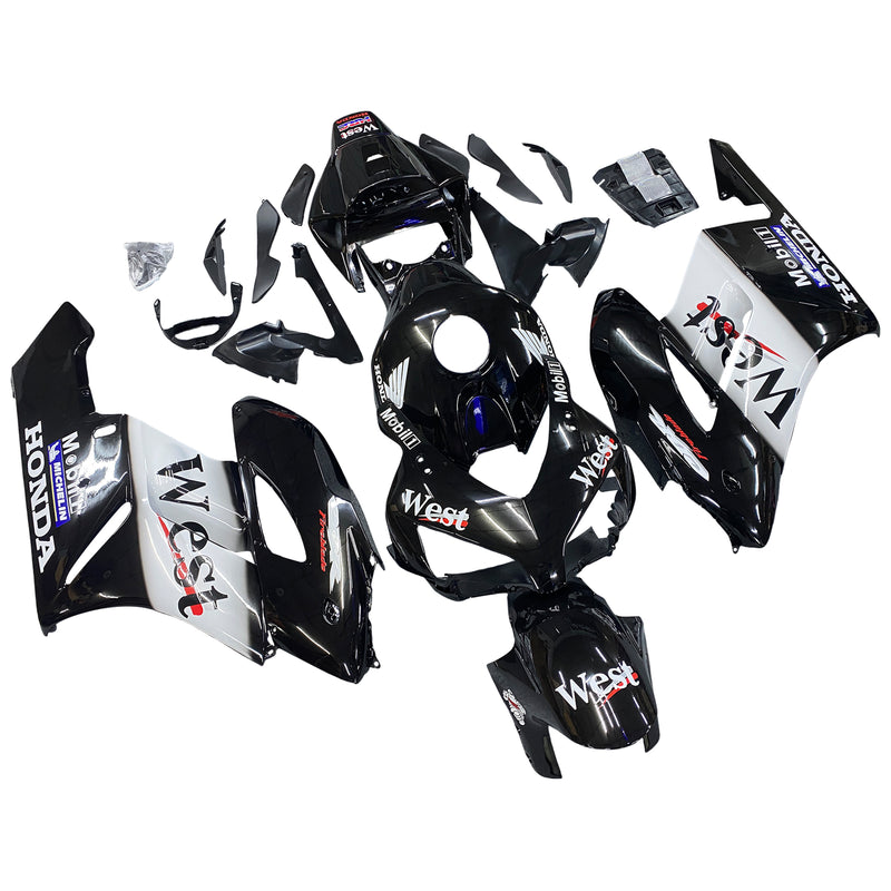 Fairings 2004-2005 Honda CBR 1000 RR Black West Racing Generic