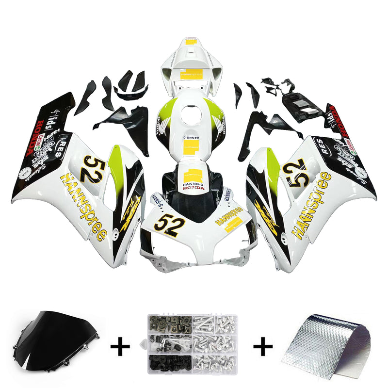 Fairings 2004-2005 Honda CBR 1000 RR Vit Svart Hannspree Racing Generic