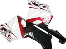 Carenagens brancas para Honda CBR 1000 RR 2004-2005 &amp; Tubarão Chama Vermelha Corrida Genérico
