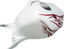 Carenagens brancas para Honda CBR 1000 RR 2004-2005 &amp; Tubarão Chama Vermelha Corrida Genérico