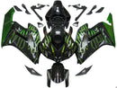 Verkleidungen 2004-2005 Honda CBR 1000 RR Black &amp; Green Flame Racing Generic