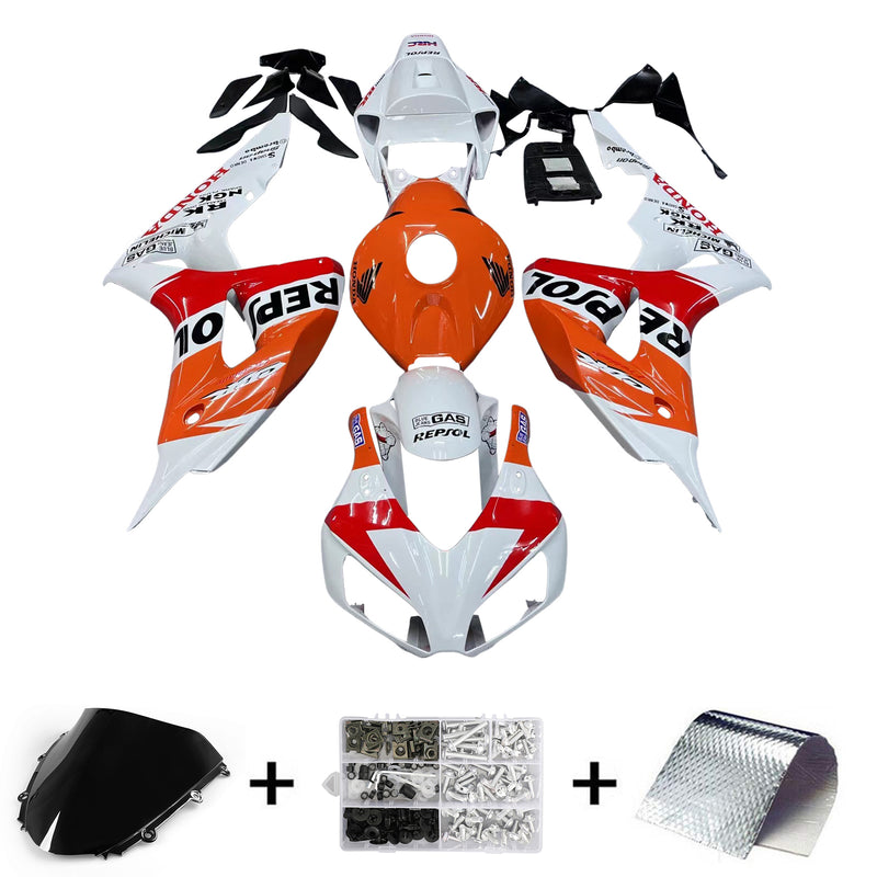 Owiewki 2006-2007 Honda CBR 1000 RR Biało Pomarańczowy Repsol Generic