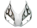 Fairings 2006-2007 Honda CBR 1000 RR White and Black Silver Flame Racing Generic