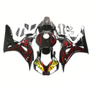 Verkleidungen 2006-2007 Honda CBR 1000 RR Black &amp; Red Flame Shark Generic