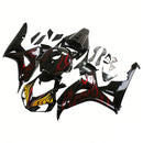 Verkleidungen 2006-2007 Honda CBR 1000 RR Black &amp; Red Flame Shark Generic